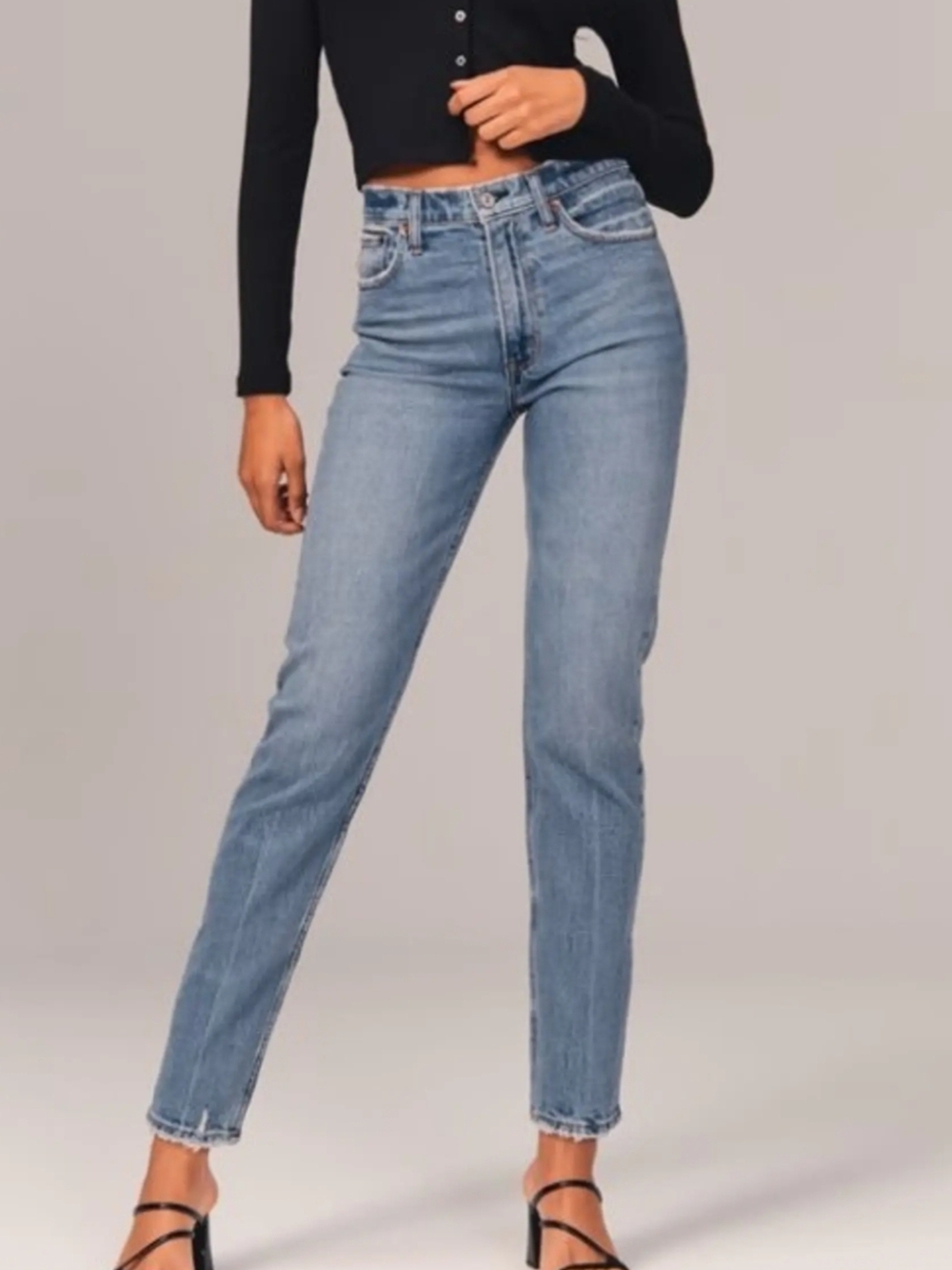 Abercrombie & Fitch The Mom High Rise Curve Love | W27/ 4 Short